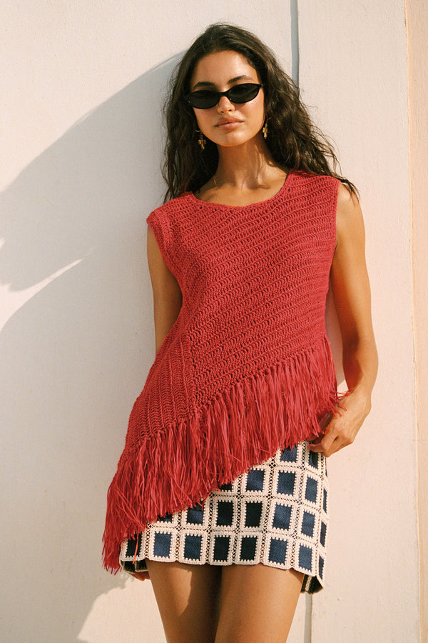 Sisi Top In Rosso