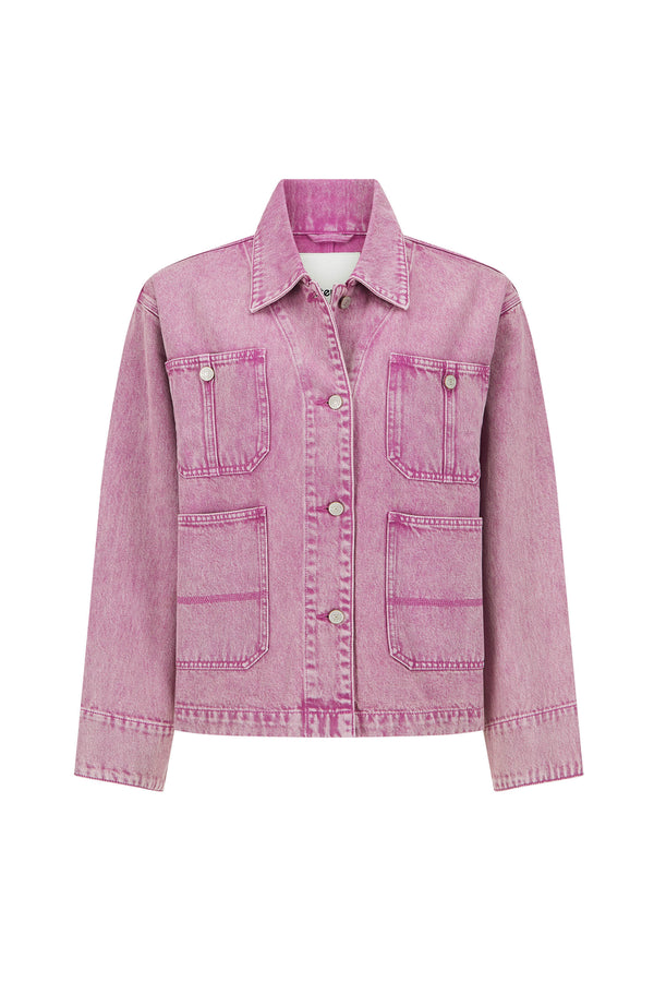 Suni Jacket In Berry Denim