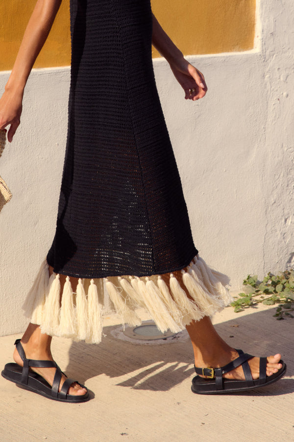 Sabella Sandal In Black Leather