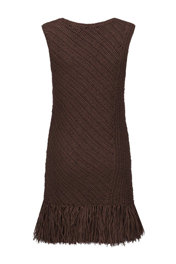 Vinnie Mini Dress In Chocolate