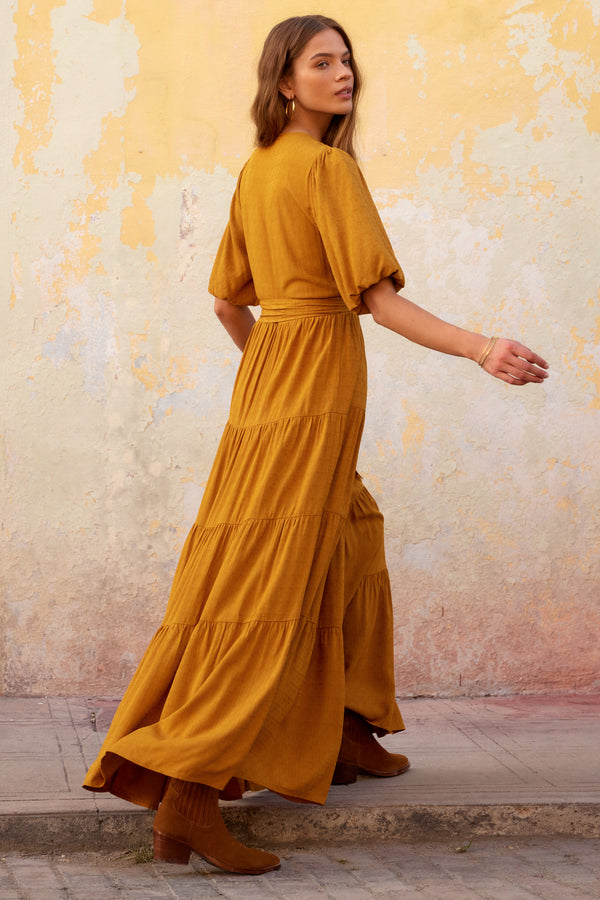 Bee Maxi Dress In Turmeric
