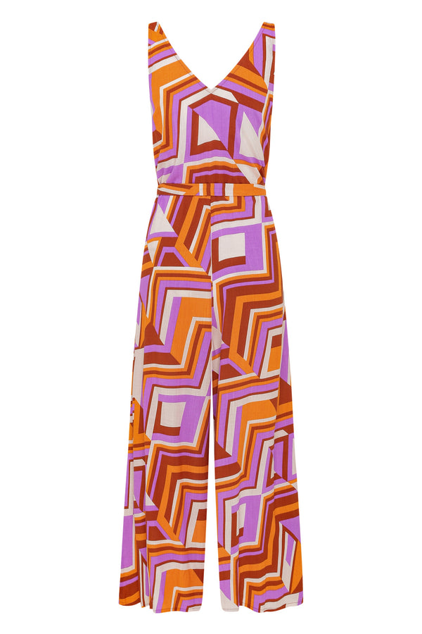Bon Bon Jumpsuit In Disco Geo