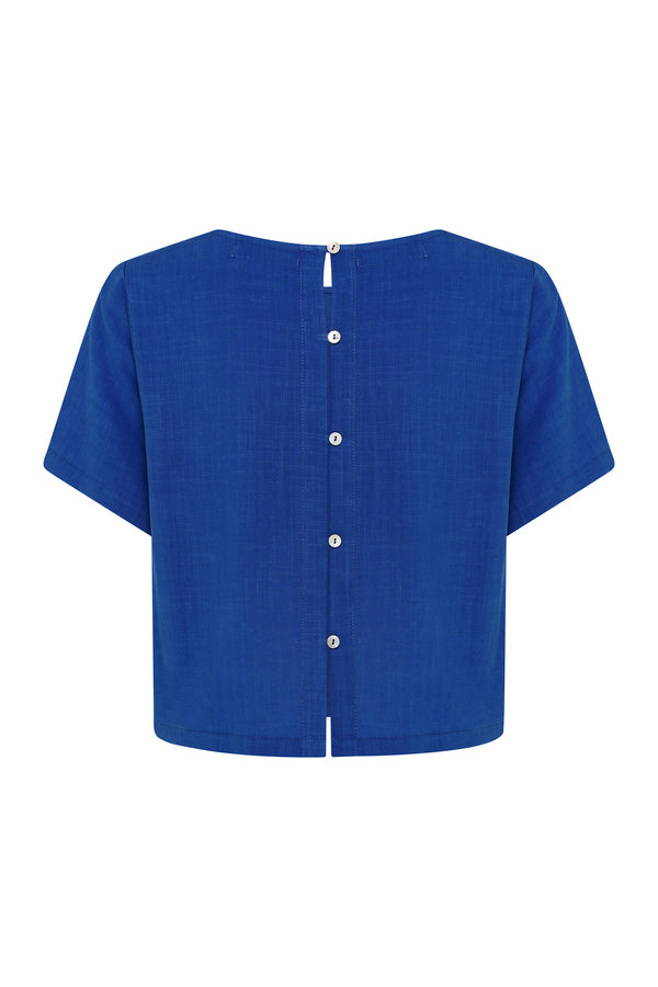 Kara Top In Cobalt Blue