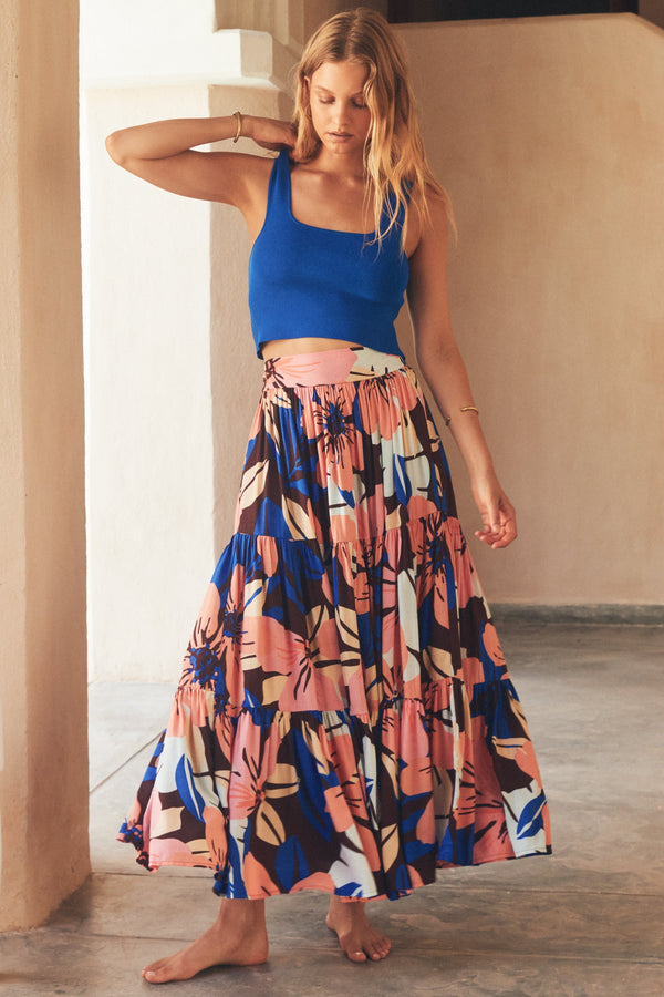 Lila Maxi Skirt In Zahra