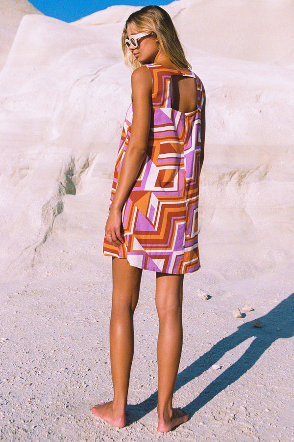 Lucinda Dress In Disco Geo