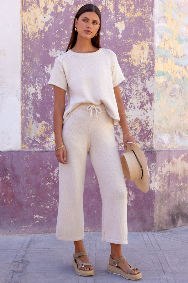 May Knit Pants In Natural