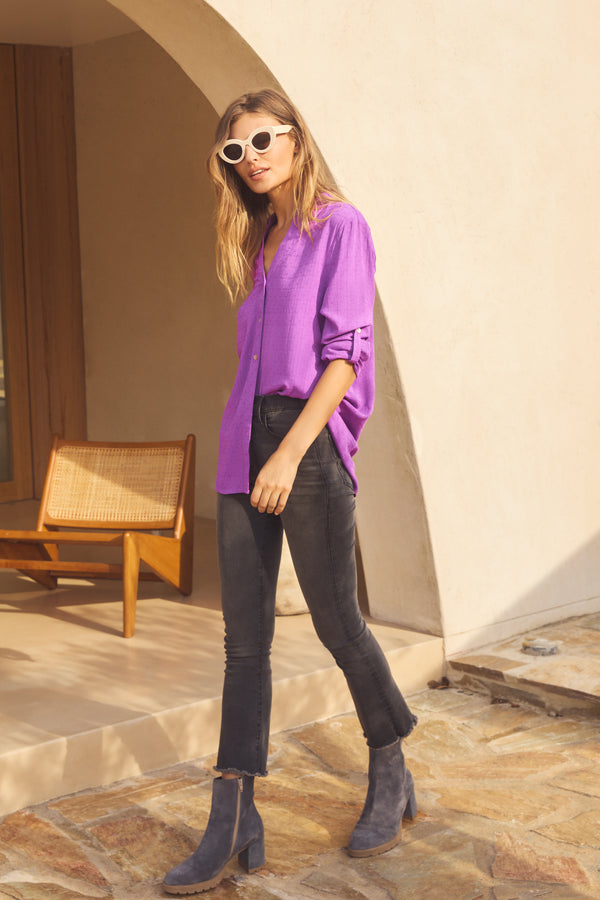 Phoebe Shirt In Grape