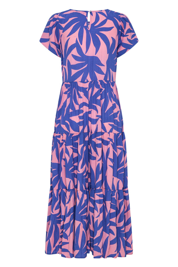 Pili Dress In Blue Palms