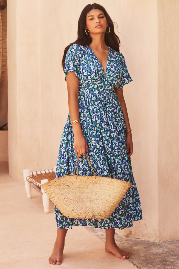 Carmella Dress In Azul