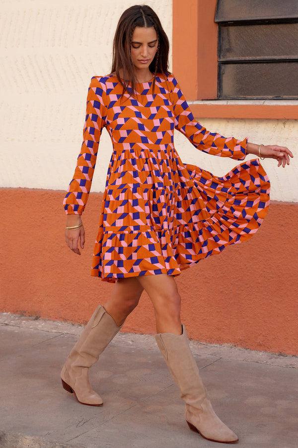 Stella Mini Dress In Ginger