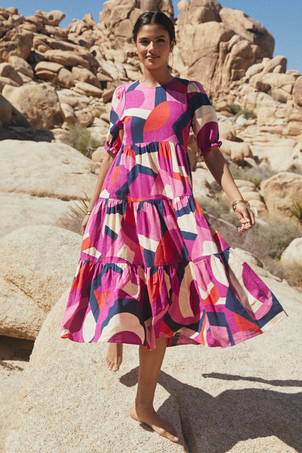 Lottie Dress In Desert Fig