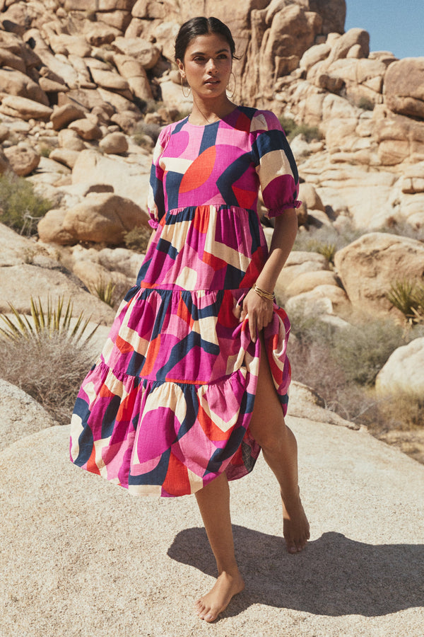 Lottie Dress In Desert Fig