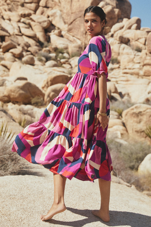 Lottie Dress In Desert Fig