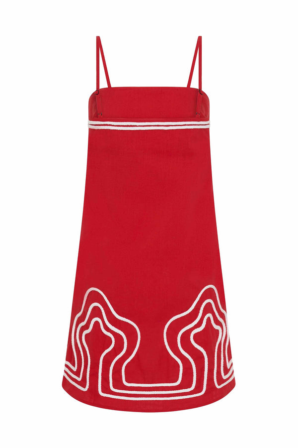 Clara Dress In Rosso