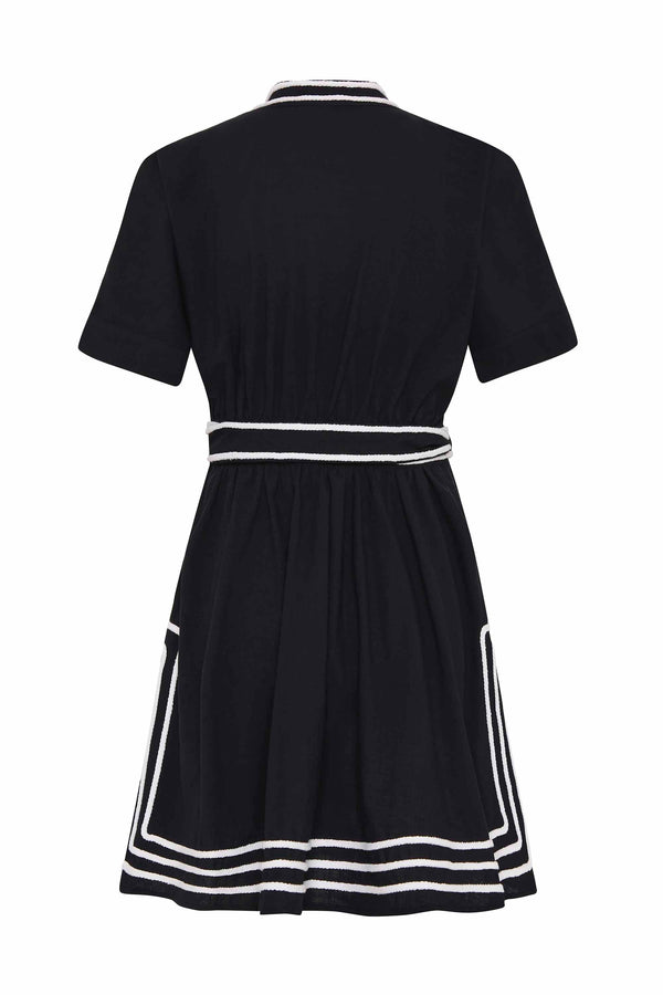 Momo Wrap Dress In Nero