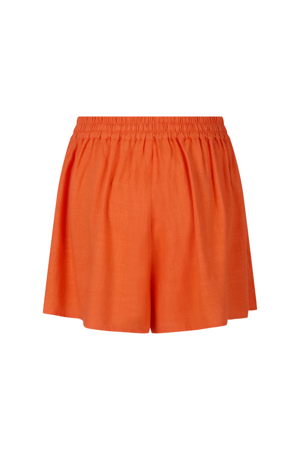 Beach Shorts In Tangerine