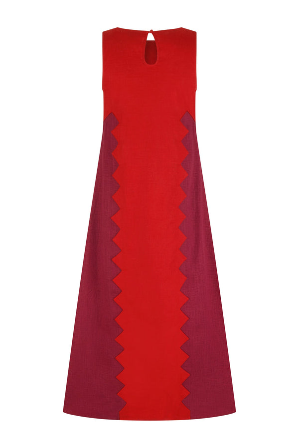 Binnie Dress In Foxglove Rosa