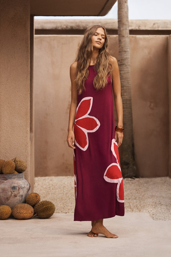 Binnie Dress In Gazamia Rosa