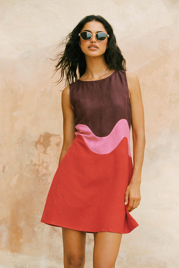 Binnie Mini Dress In BonBon