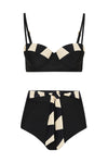 Blondie Bikini In Noir Palm
