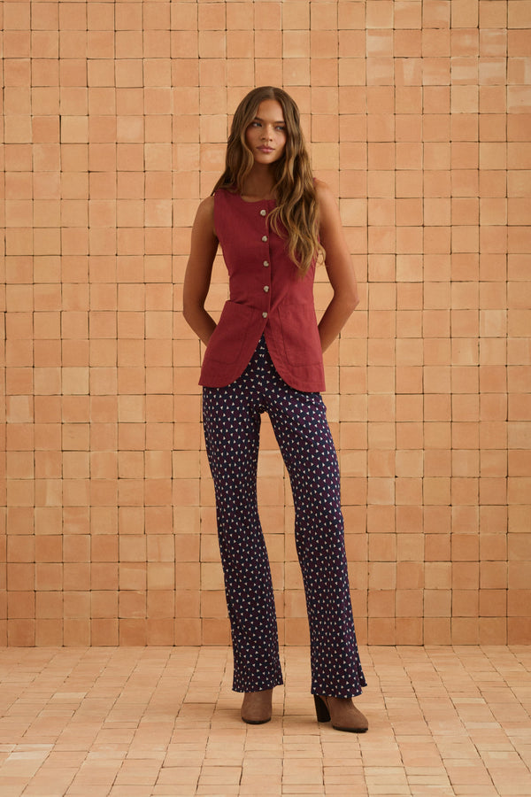 Briar Top In Sangria