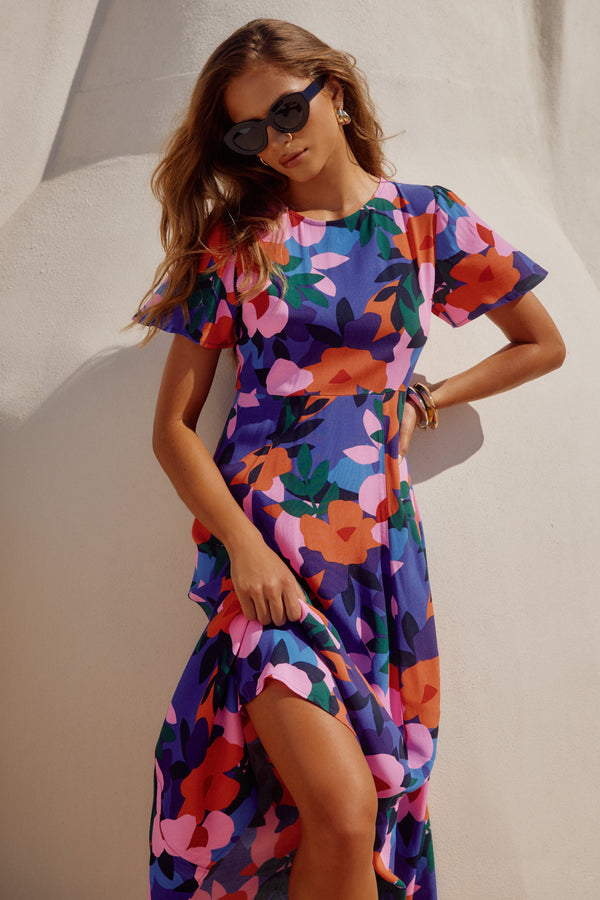 Brydie Dress In Acapulco Blue