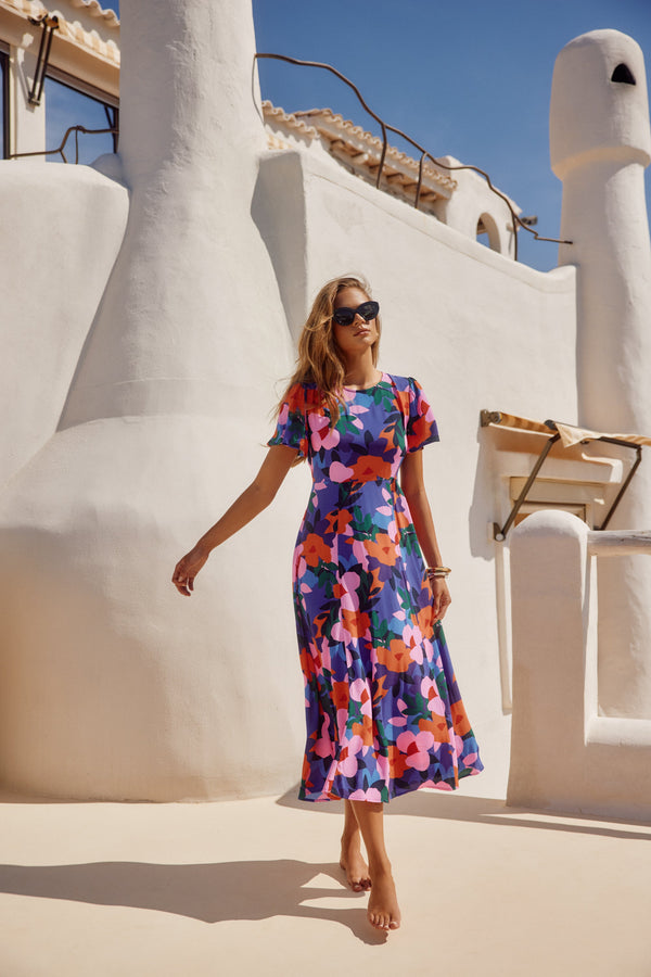 Brydie Dress In Acapulco Blue