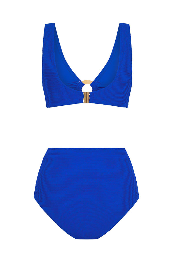 Bunny High Waist Bikini In Cobalt