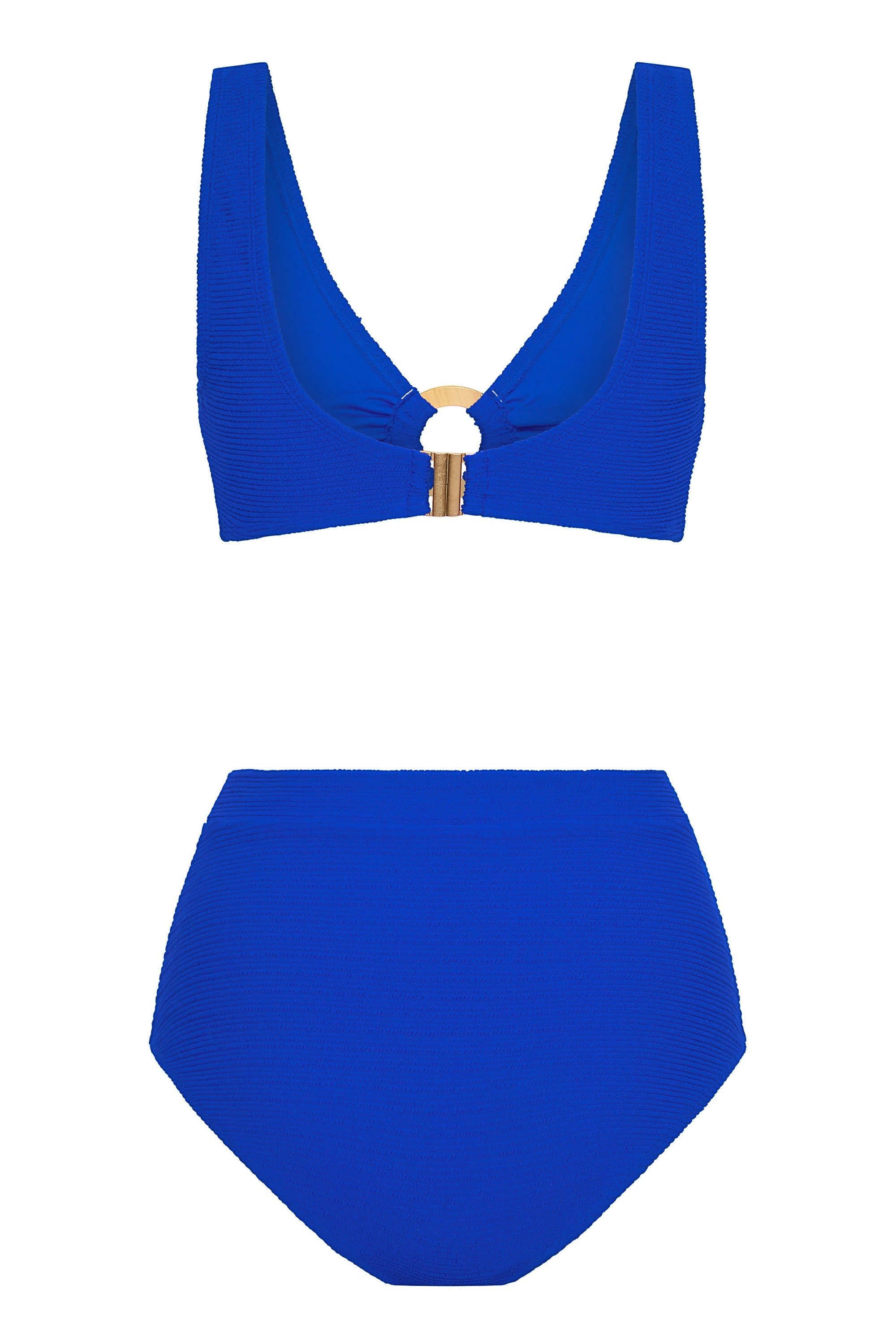 ビキニ VALLO DE NEAR Belted Blue Top Bottom Set Designer Blue Bikinis: Bikini Sets & Swimwear | ViX Swimwear
