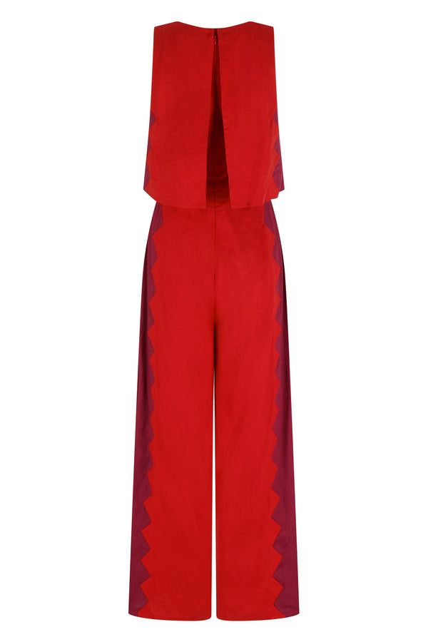 Charlie Jumpsuit In Foxglove Rosa