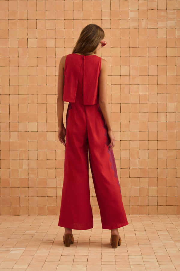 Charlie Jumpsuit In Foxglove Rosa