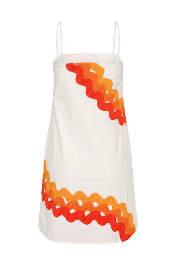 Clara Dress In Sunburst Ric Rac