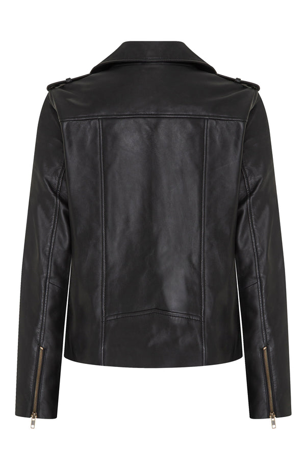 Cleo Jacket In Black Leather
