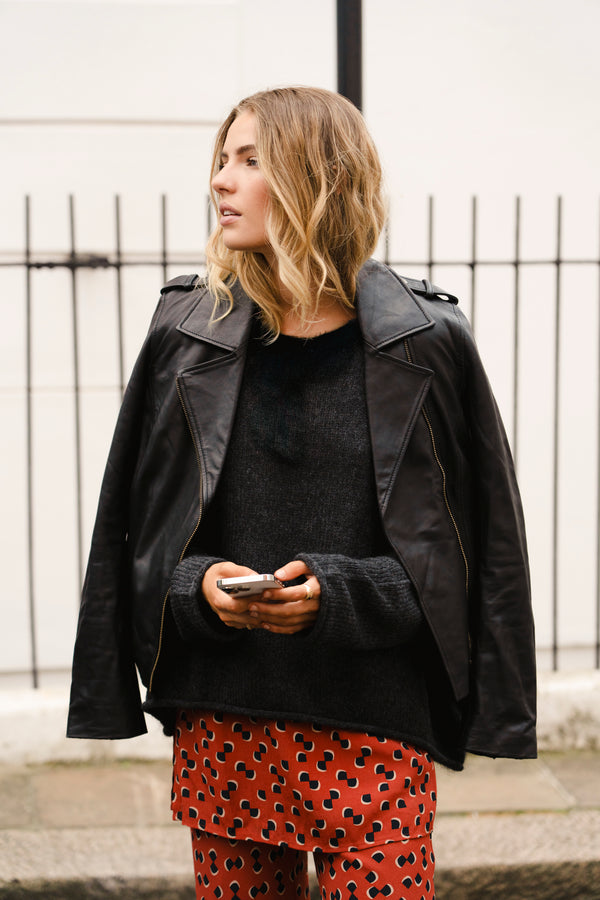 Cleo Jacket In Black Leather