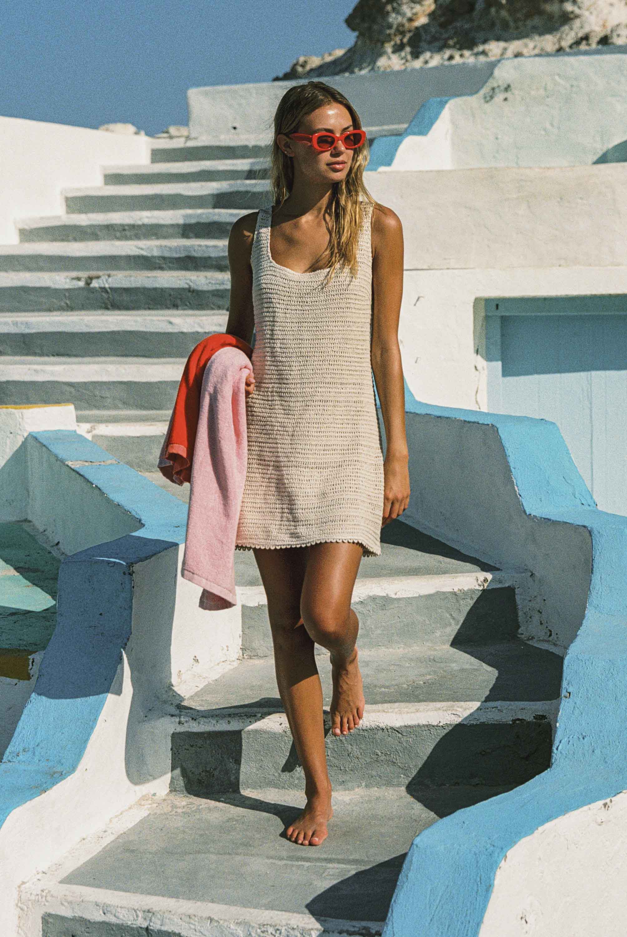 Coco Mini Dress In Ecru – Mister Zimi