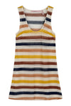 Courtney Mini Dress In Sand Stripe
