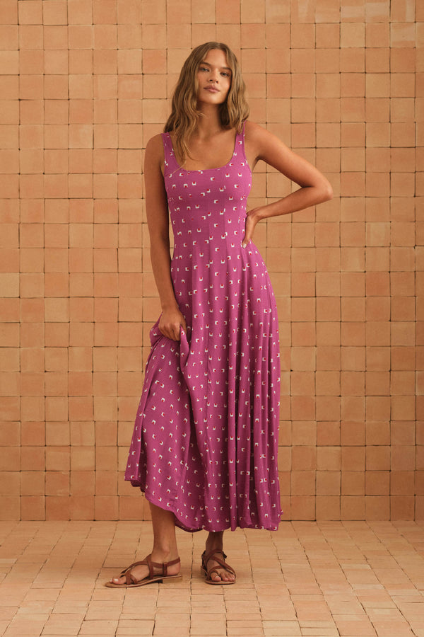 Daphne Dress In Tamarillo