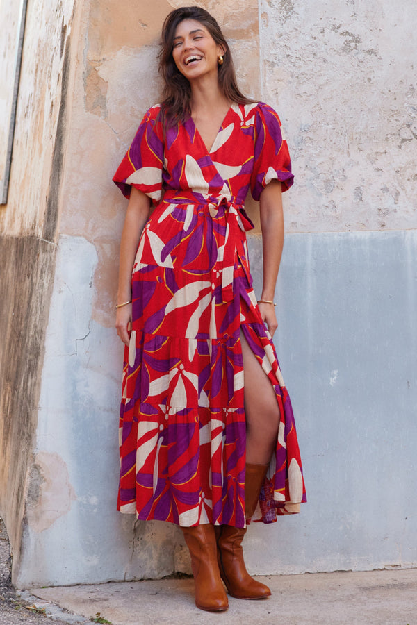 Bee Maxi Dress In Palma