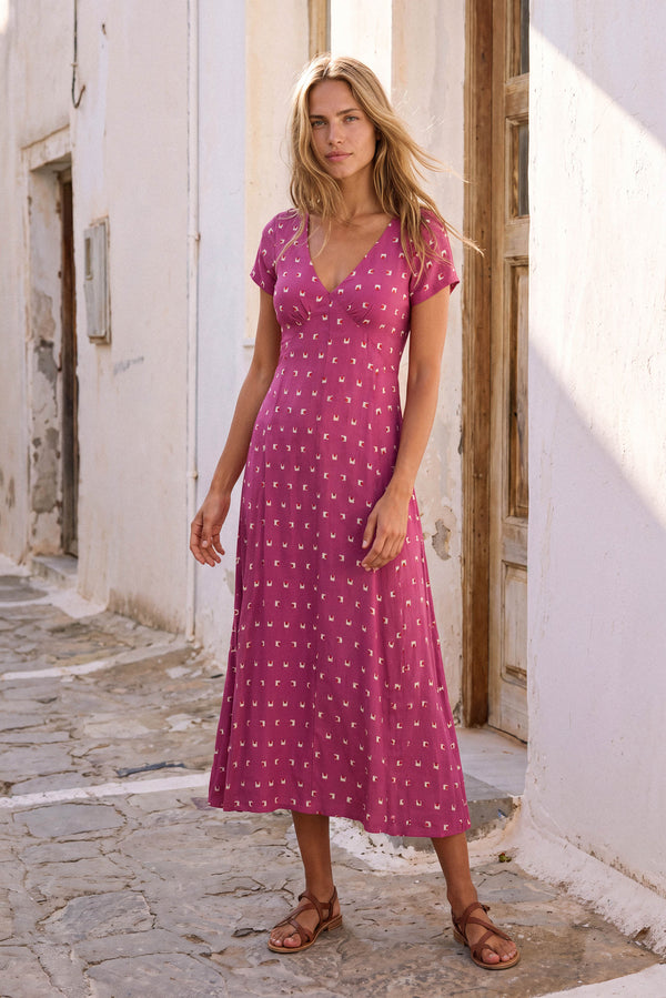 Elani Dress In Tamarillo