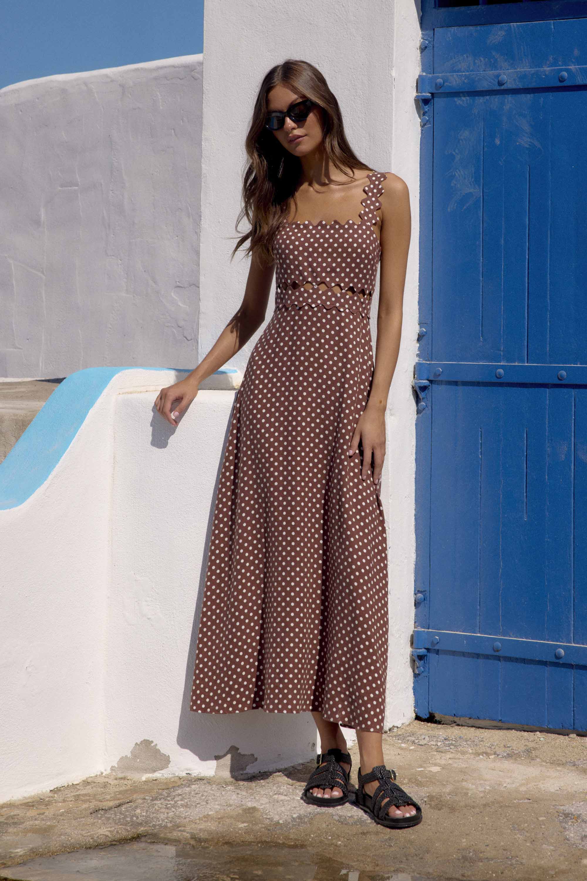 Evelyn Dress In Sokolata – Mister Zimi Canada