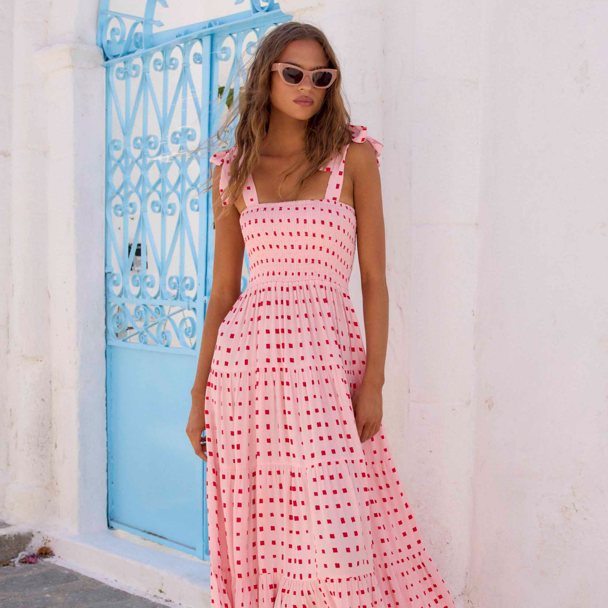 DRESS FORM Miss 10 マネキン 2nd Edition Savannah Tie Dress In Sunrise | Women's Dress | Mister Zimi