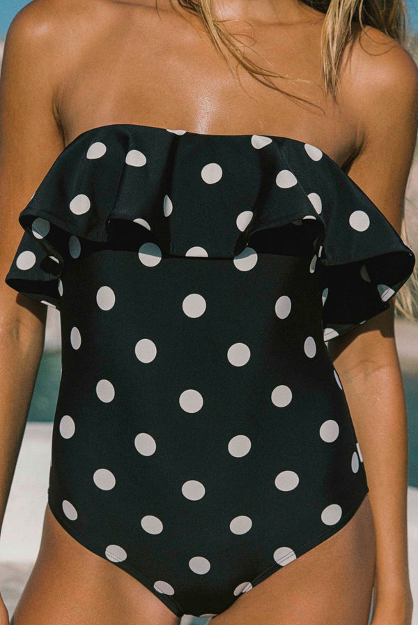 Farrah Frill One Piece In Pepita