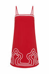 Clara Dress In Rosso