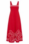 Iris Dress In Rosso