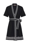 Momo Wrap Dress In Nero