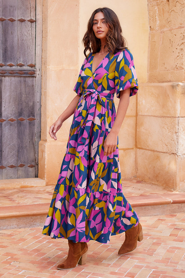 Bee Maxi Dress In Passionflower