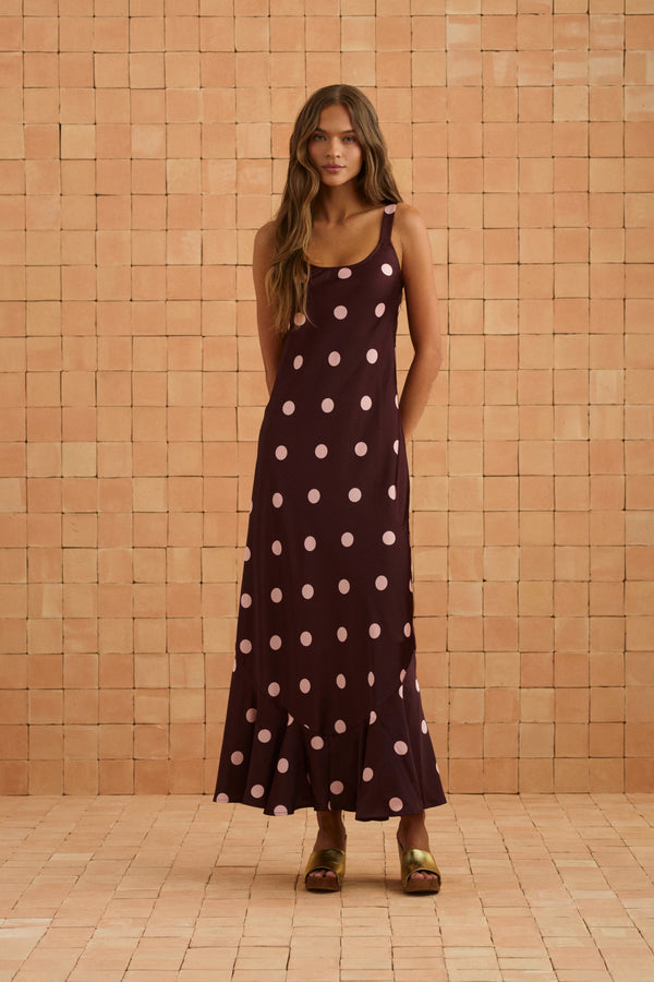 Gia Dress In Peppercorn