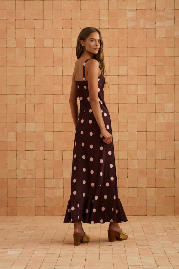 Gia Dress In Peppercorn