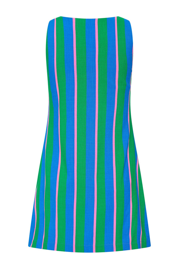 Grace Dress In Peppermint Stripe