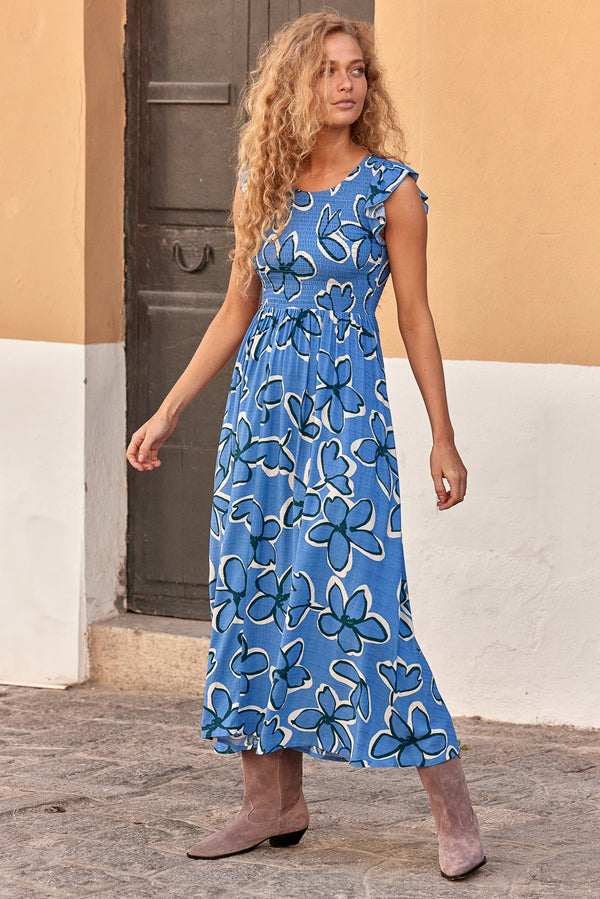 Abbie Dress In Bluebell